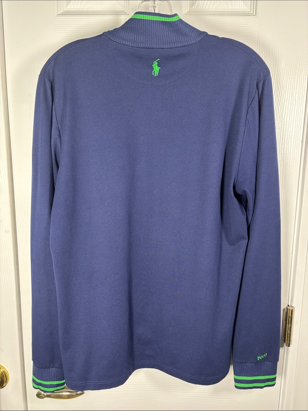 Polo Golf Ralph Lauren Extreme Jersey French Navy Womens Golf Pullover Top Large - Picture 6 of 8